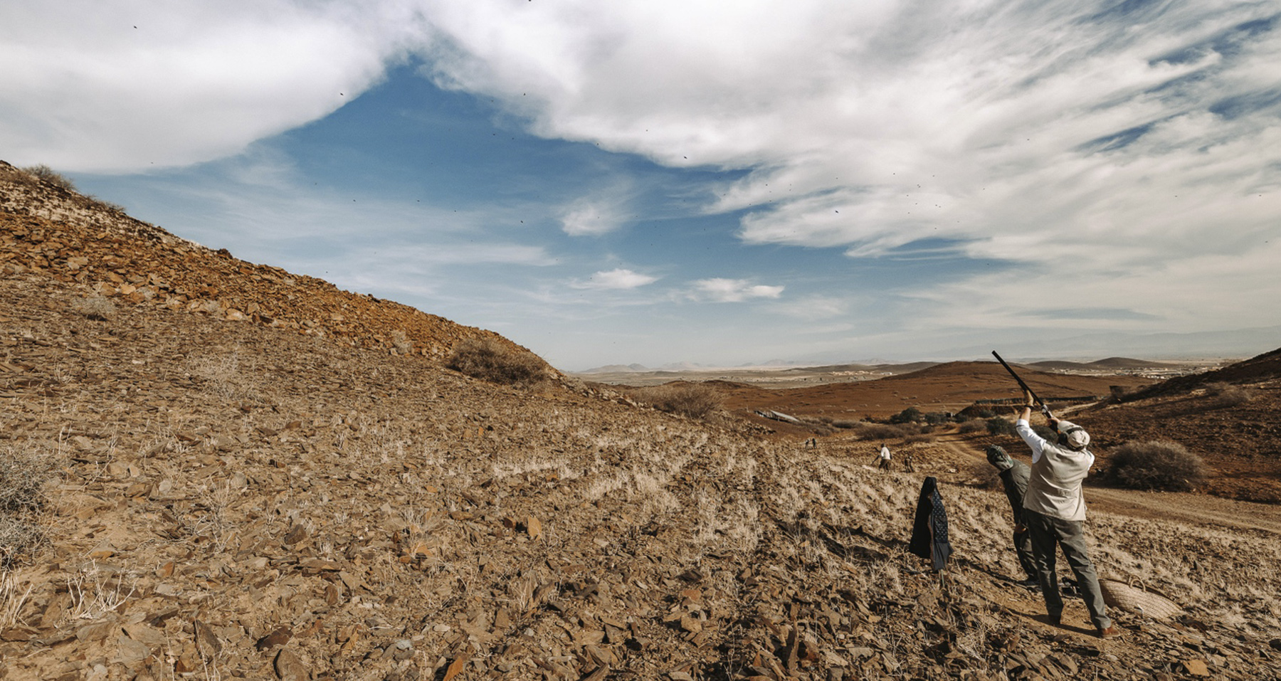Come driven partridge shooting in Morocco