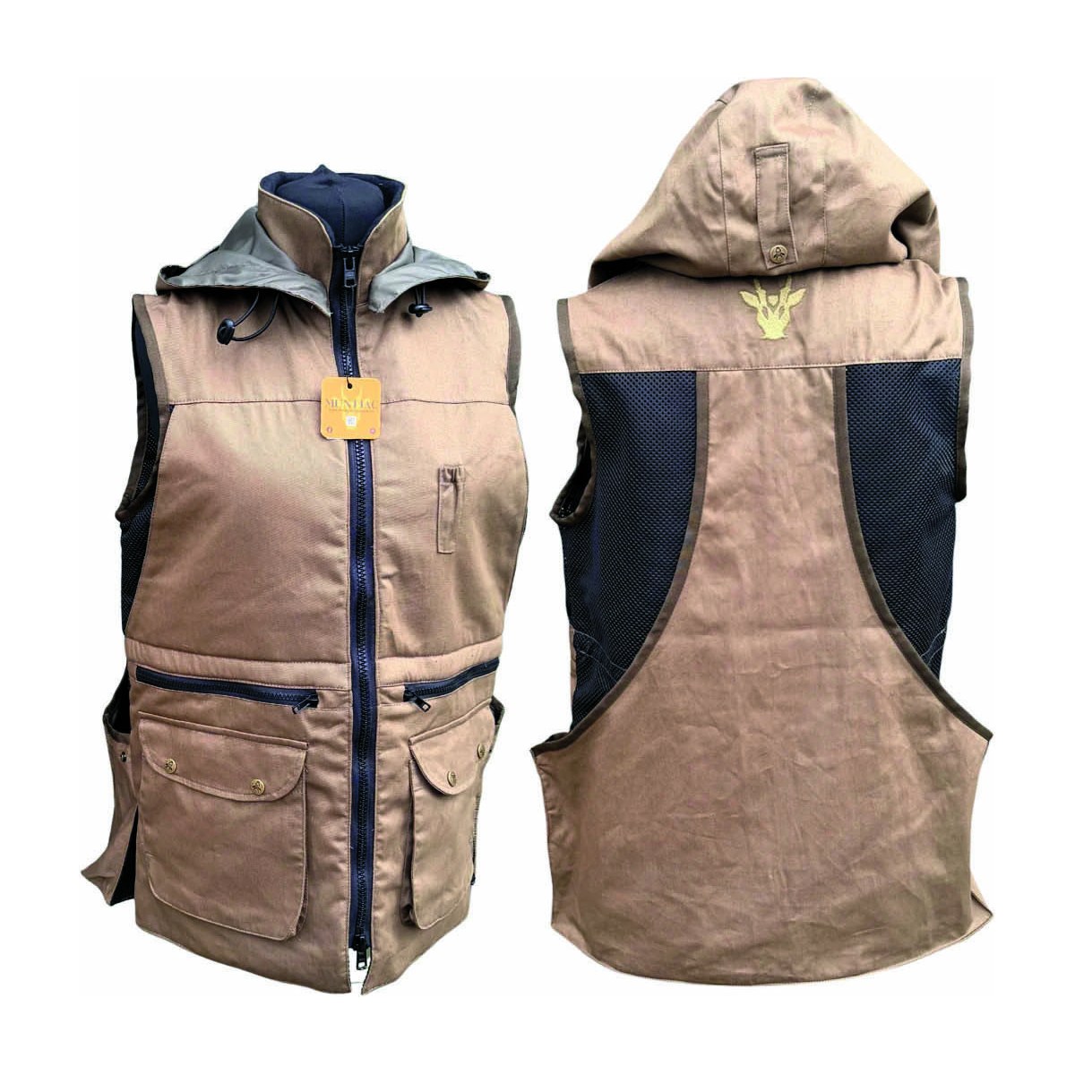 Muntjac Chatsworth handler vest, front and back