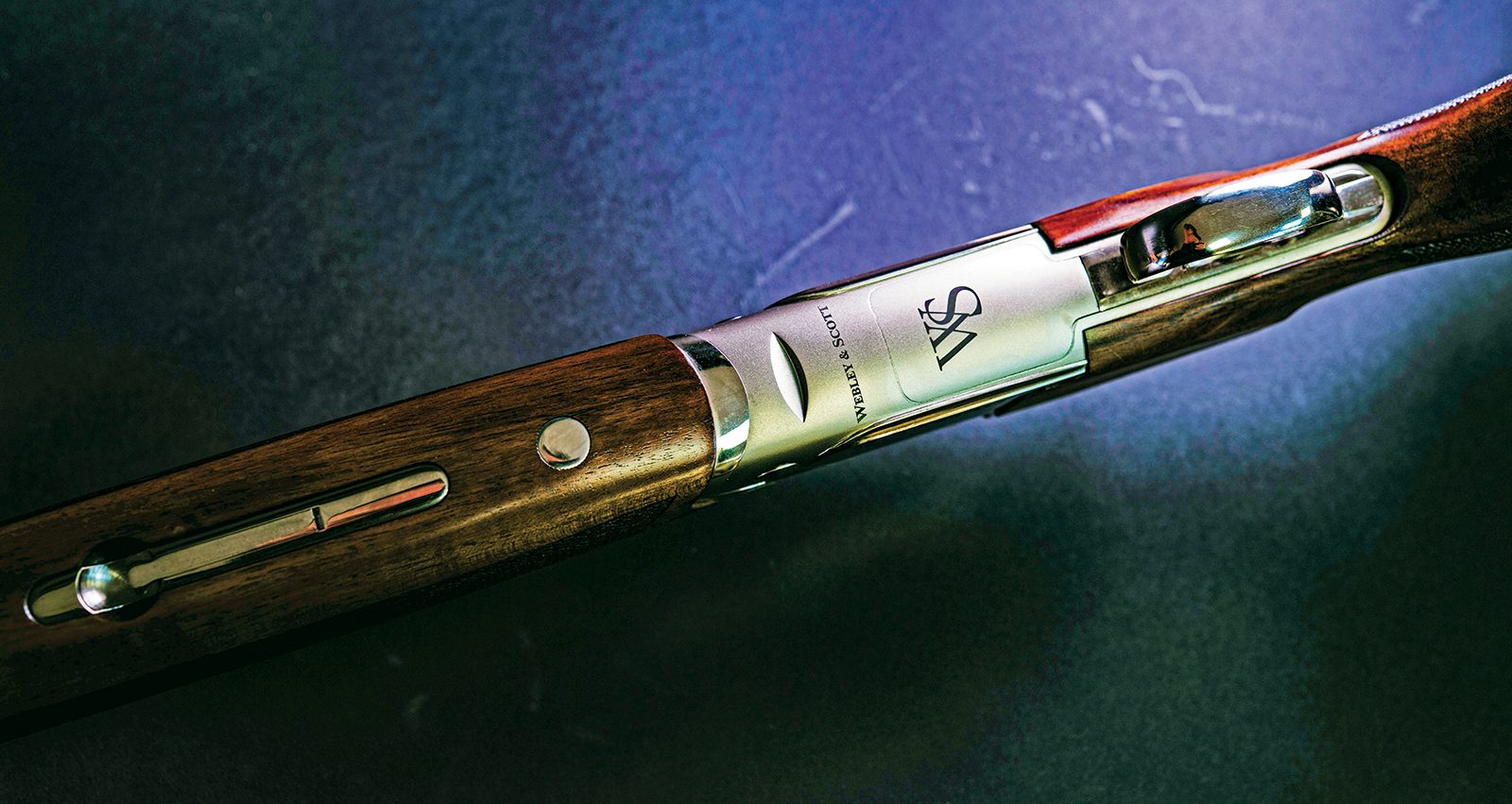Webley & Scott name and logo engraved on the DT Pro action