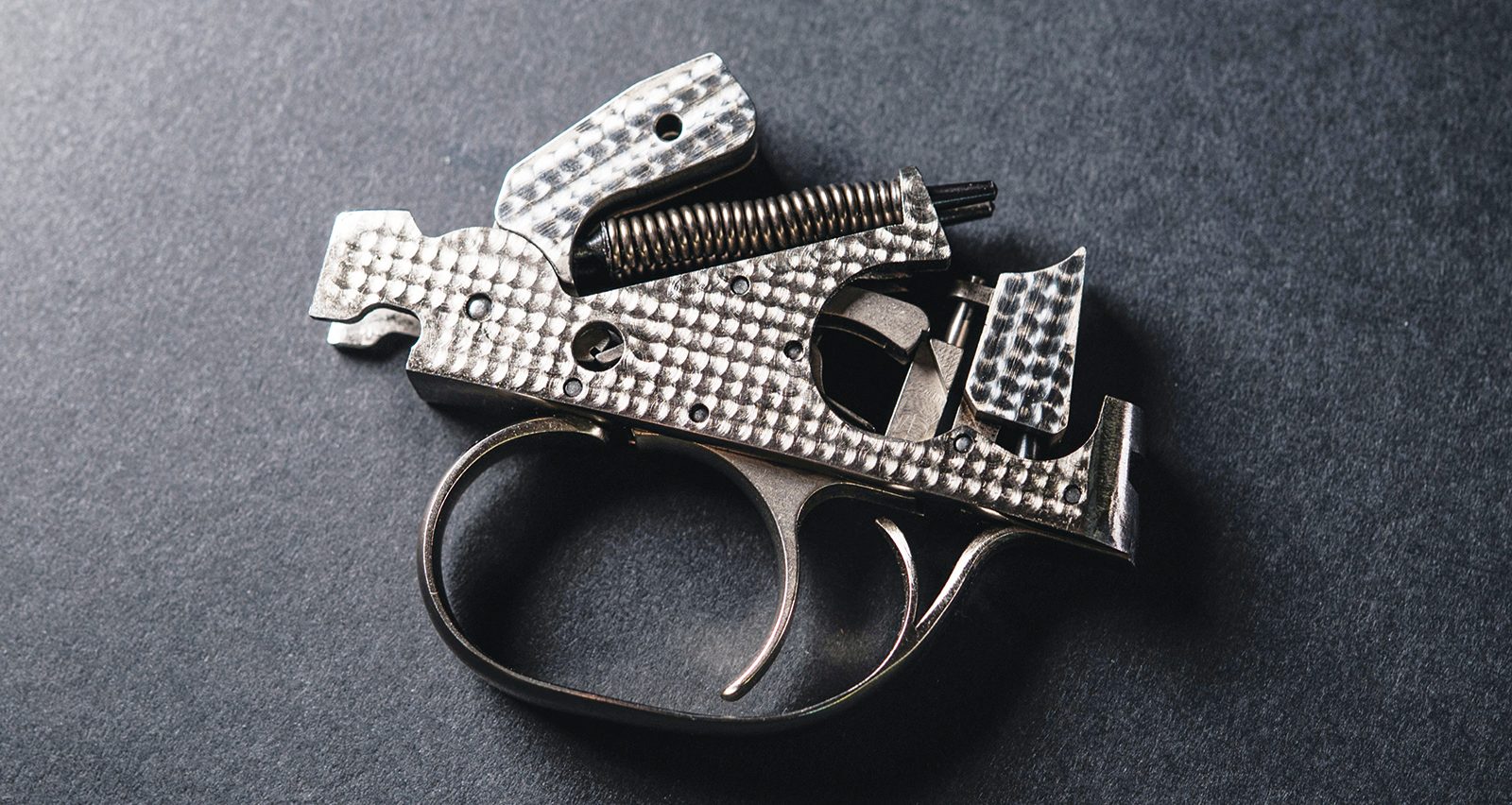 Removable trigger-plate group from the Webley & Scott DT Pro