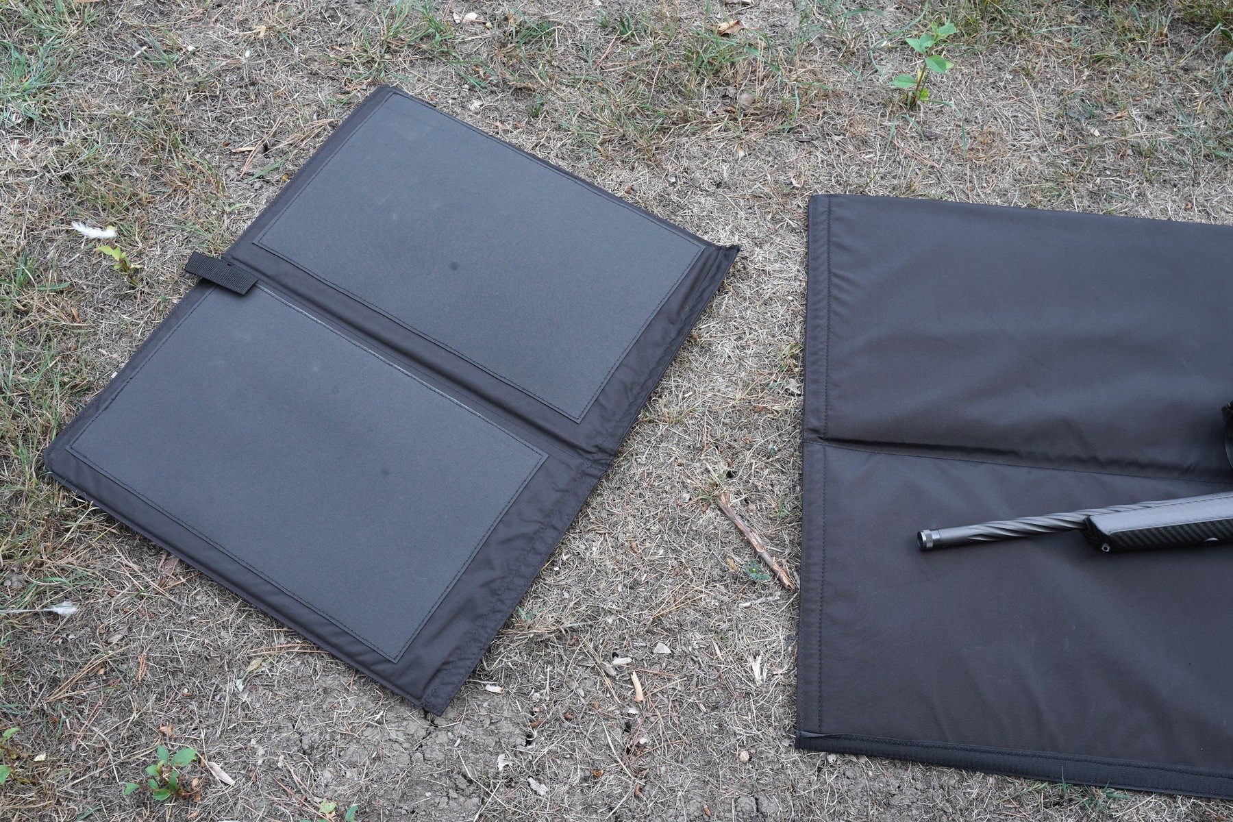 The detachable anti-slip seat section of the Ogden's Tactical 50 shooting mat