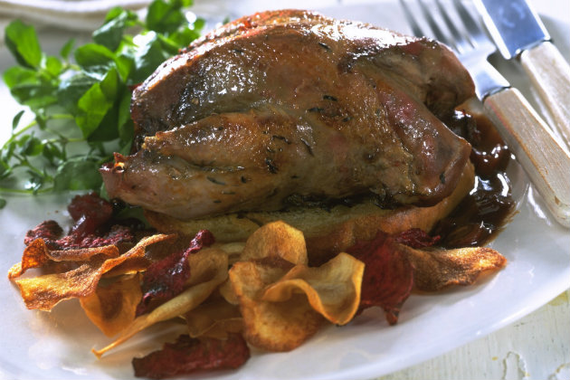 Traditional roast grouse recipe