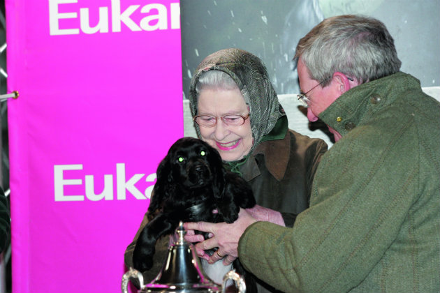 Queen with spaniel