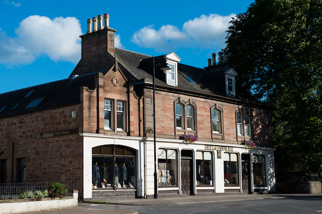 Tweed shop in Scotland