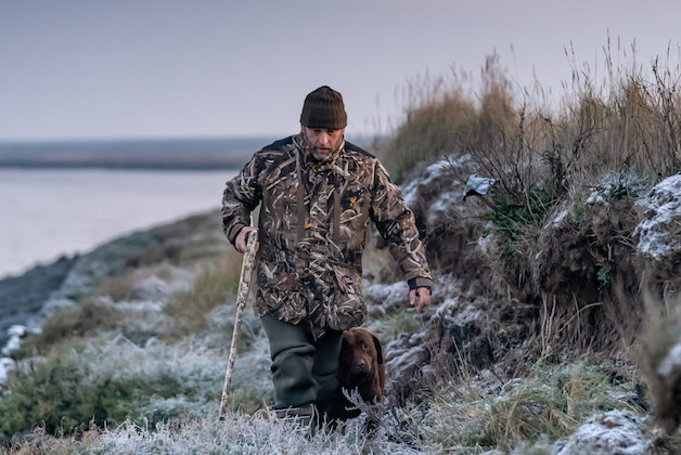 wildfowling in snow