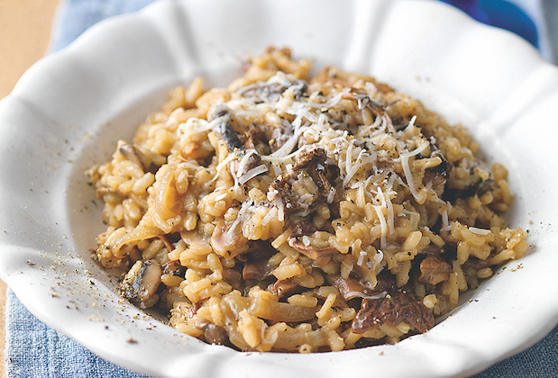 pheasant risotto with mushrooms