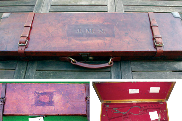 Vintage gun case restoration