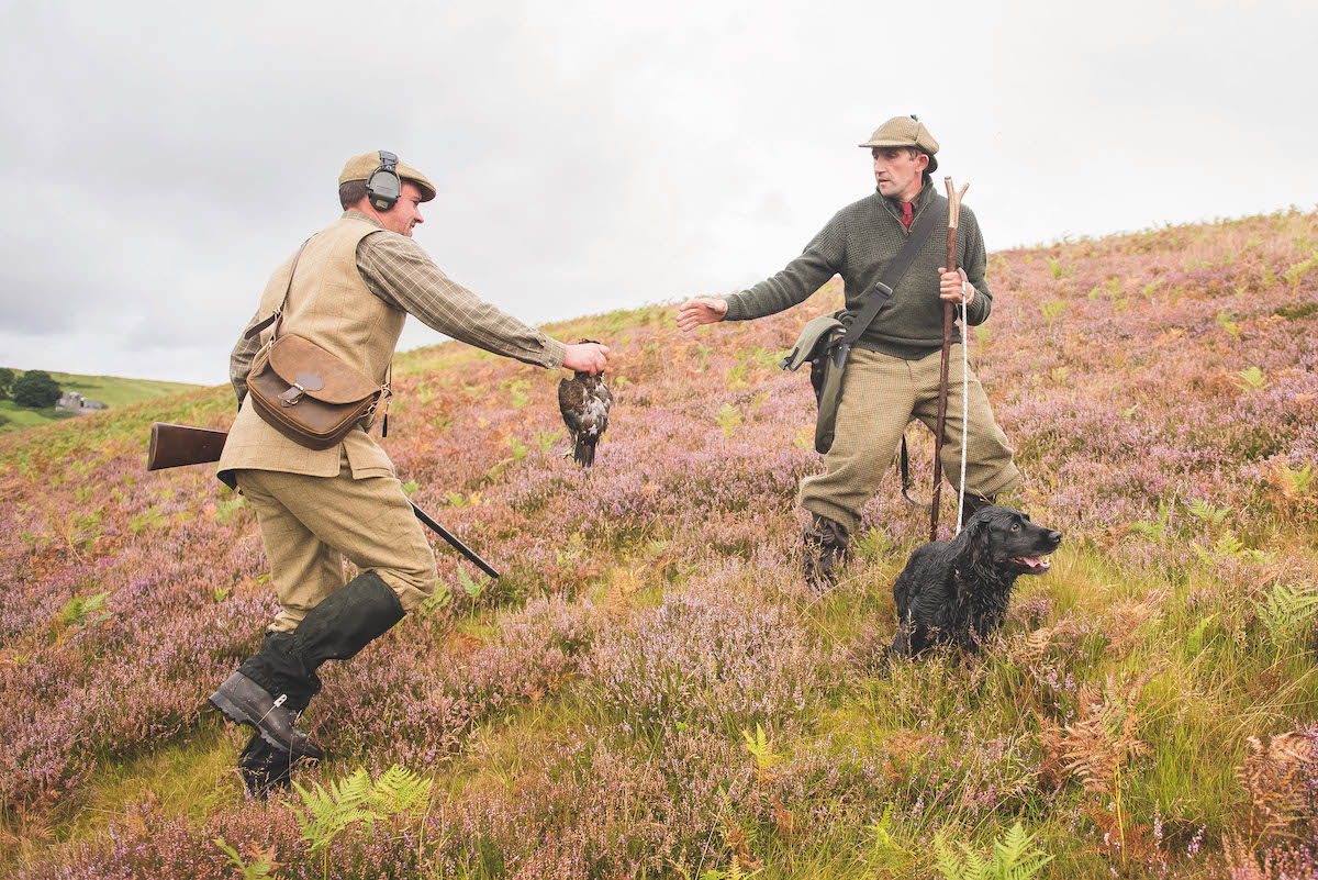 grouse shooters in gaiters