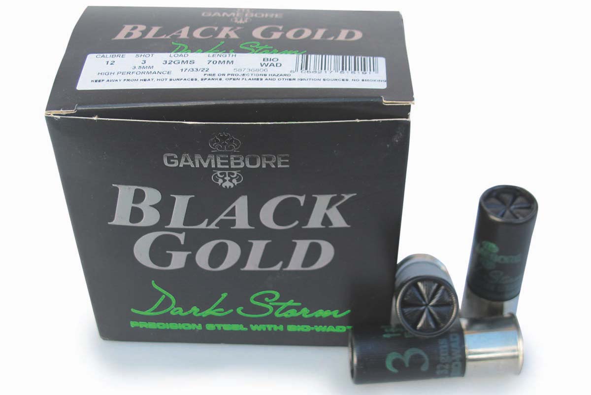 Gamebore Black Gold Dark Storm 32 gram No.3 steel shot with Bio-Wad